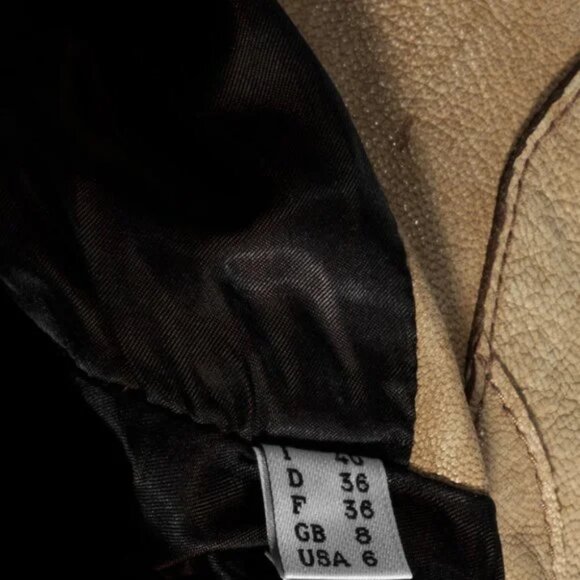 Jean Paul Gaultier Distressed Leather Blazer Jacket US sz 6 - Picture 15 of 15